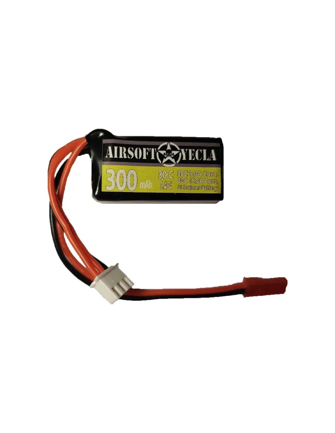 Duel Code LiPo 7.4V 300mAh HPA