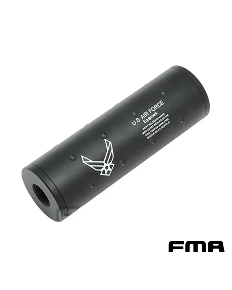 FMA Supresor USA Air Force 107mm 14mm — Negro