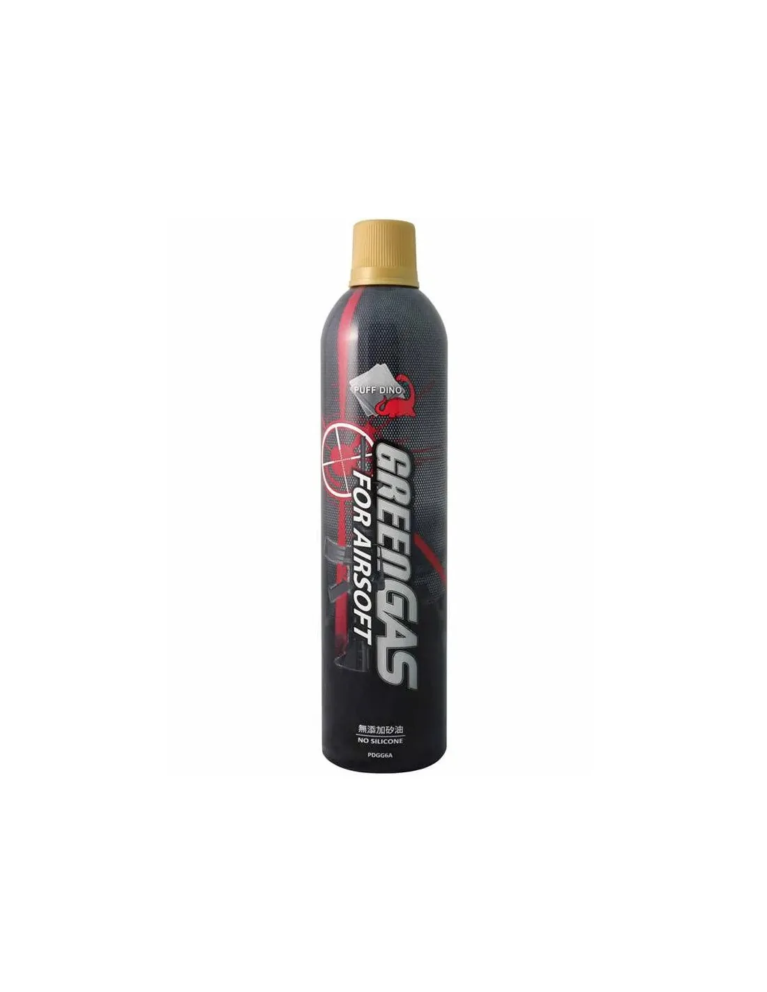 Puff Dino Green Gas Pure 12kg 600ml