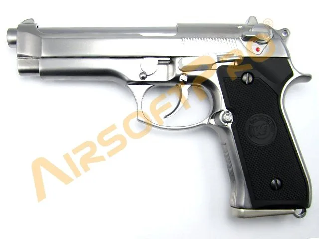 WE M92F Full Metal GBB — Plata